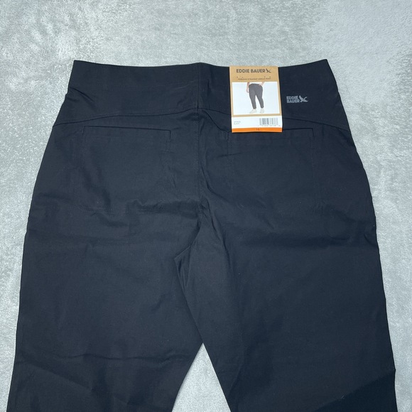Eddie Bauer Women's 16 Horizon Straight Ankle Pant Black H0897 - Picture 12 of 12
